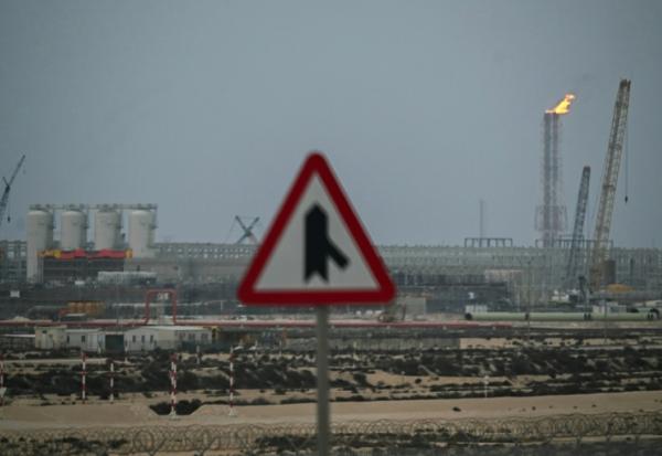 Vue du site gazier de QatarEnergy de Ras Laffan le 2 mars 2026