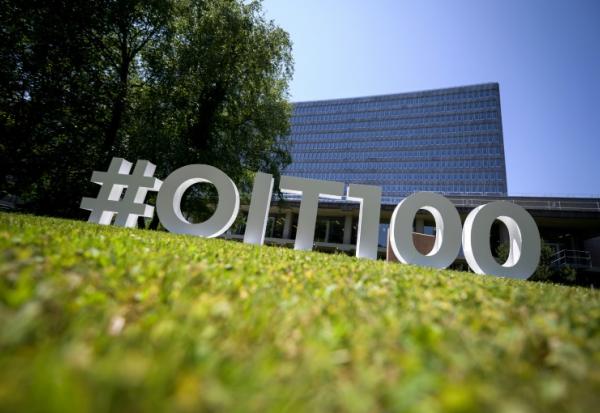 Le siège de l'OIT à Genève, le 7 juin 2019