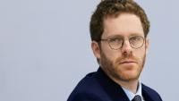Le ministre de l'Action et des Comptes publics David Amiel, à Paris le 18 octobre 2026.
