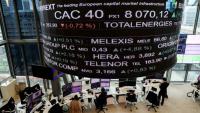 Euronext, dans le quartier d’affaires de La Défense, à l’ouest de Paris, le 9 octobre 2025.
