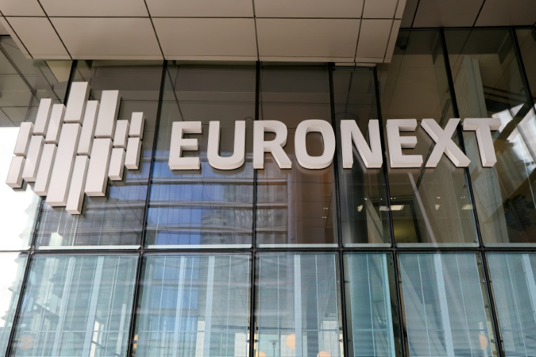 Le bâtiment d'Euronext dans le quartier d'affaires de La Défense, à l'ouest de Paris, le 9 octobre 2025