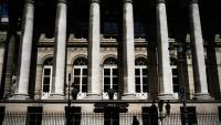 L'ancien siège de la Bourse de Paris, au palais Brongniart, à Paris le 11 septembre 2018
