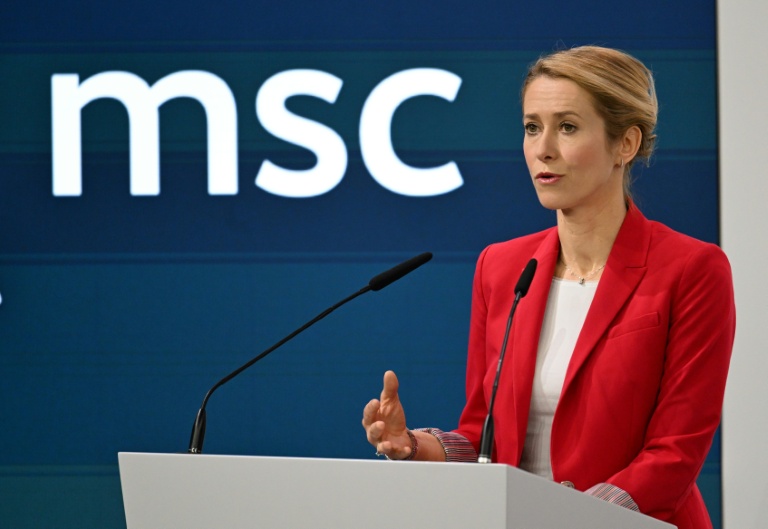 La cheffe de la diplomatie européenne, Kaja Kallas, le 15 février 2026 lors de la Conférence de Munich sur la sécurité