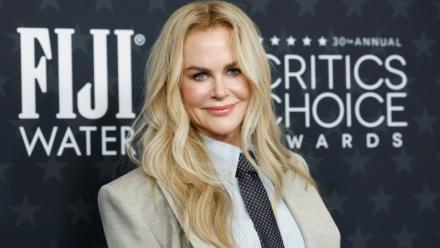 L'actrice Nicole Kidman sur le tapis rouge des Critics Choice Awards, le 7 février 2025, à Santa Monica, aux Etats-Unis