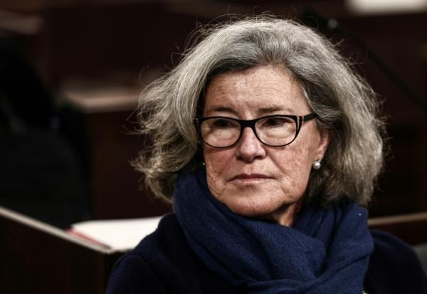 La députée du Rassemblement national, Marie-France Lorho, au tribunal de Marseille le 17 décembre 2025