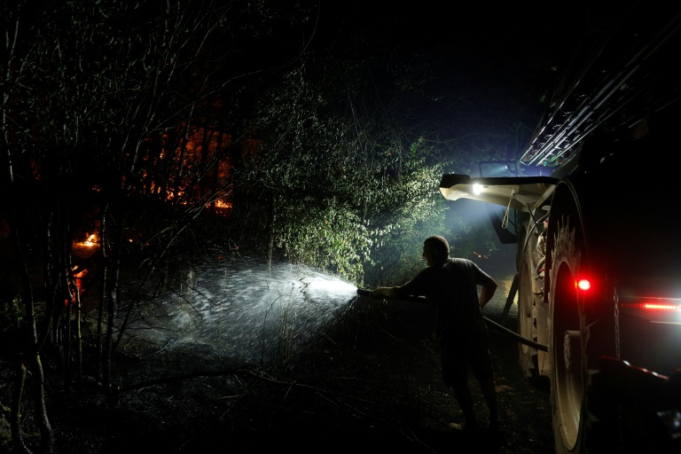 Un incendie dans la forêt de Fontainebleau, à Noisy-sur-Ecole, le 12 juillet 2026 en Seine-et-Marne