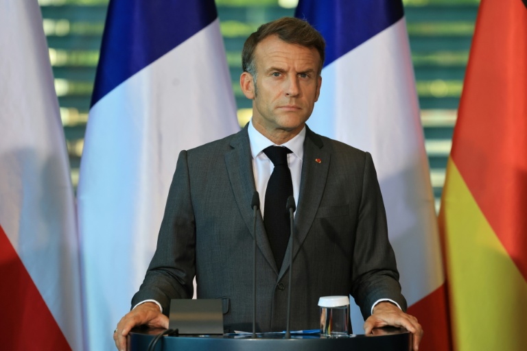 Le président français, Emmanuel Macron, le 24 juin 2026 à Berlin