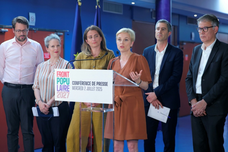 La gauche unitaire (sans LFI, les Communistes et Raphaël Glucksmann) réunie à Bagneux, dans les Hauts-de-Seine, le 2 juillet 2025