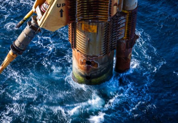 La plateforme Siri d'Ineos, le 25 novembre 2025 en mer du Nord danois