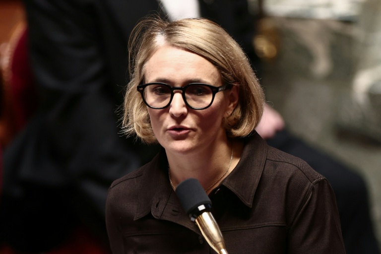 La secrétaire d'État à l'Intérieur, Marie-Pierre Védrenne, à l'Assemblée nationale, à Paris, le 5 novembre 2025