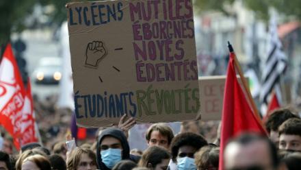 Manifestation lycéenne à Rennes, le 6 octobre 2026