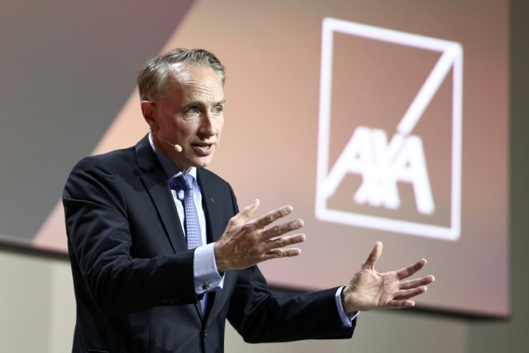 Le directeur général d'Axa, Thomas Buberl, le 24 avril 2025 à Paris