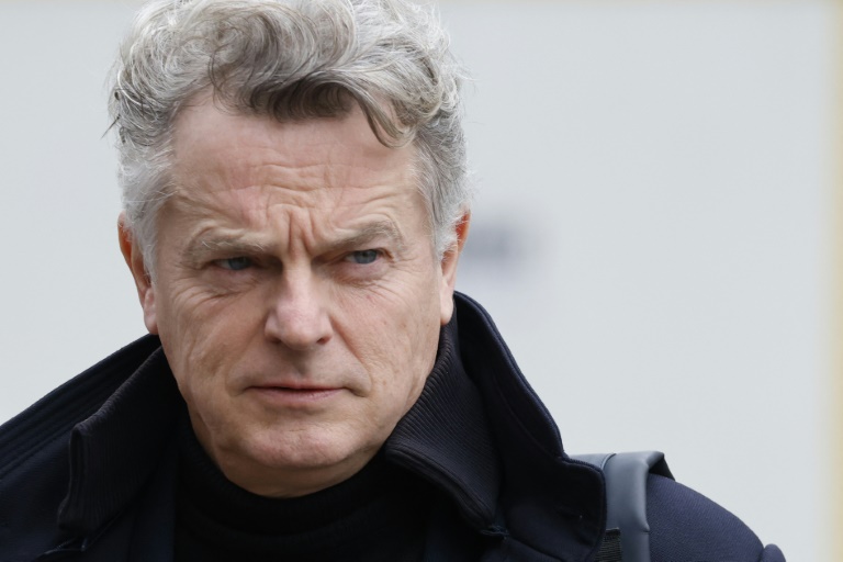 Le patron du Parti communiste français Fabien Roussel à l'Élysée à Paris le 20 février 2025