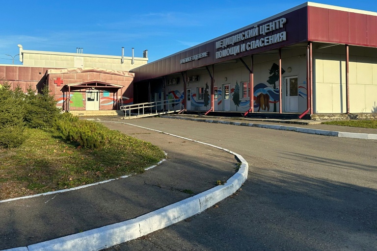 L'hôpital spécialisé dans les maladies infectieuses à Chelekhov, dans la région d'Irkoutsk, où une employée de l'Institut de recherche contre la peste d'Irkoutsk est décédée, le 7 octobre 2026 en Russie