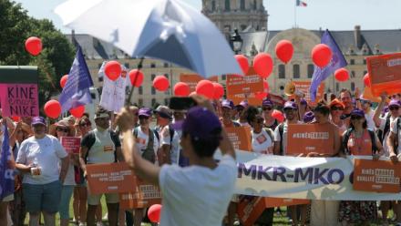Manifestation de soignants libéraux à Paris, le 1er juillet 2025