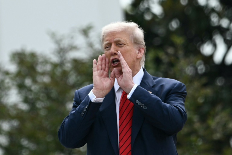 Le président américain Donald Trump à la Maison Blanche le 5 aoûr 2025