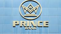 Le logo de la banque Prince sur une agence de Phnom Penh, le 8 janvier 2026