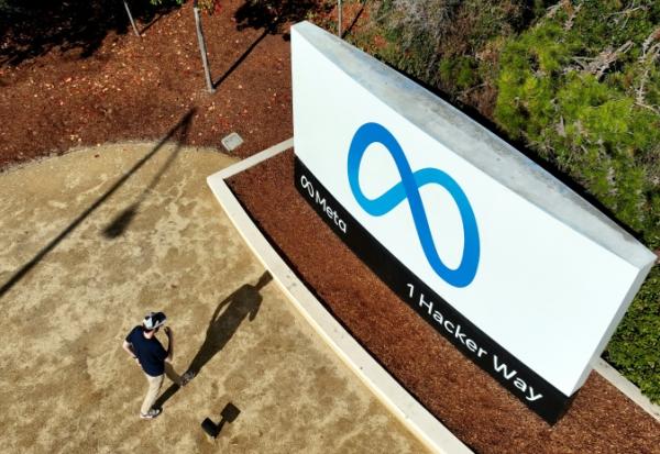 Les bureaux du siège social de Meta (anciennement Facebook) à Menlo Park, en Californie (Etats-Unis), le 9 novembre 2022.