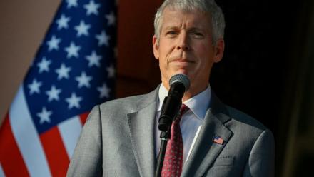 Le secrétaire américain à l'Energie, Chris Wright, le 11 février 2026 à Caracas