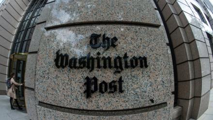 Le siège du Washington Post sur K Street à Washington DC le 16 mai 2019