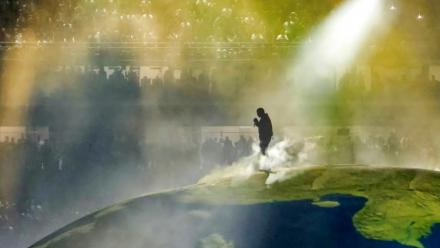 Le rappeur américain Kanye West en concert au stade olympique Atatürk à Istanbul, le 30 mai 2026 en Turquie