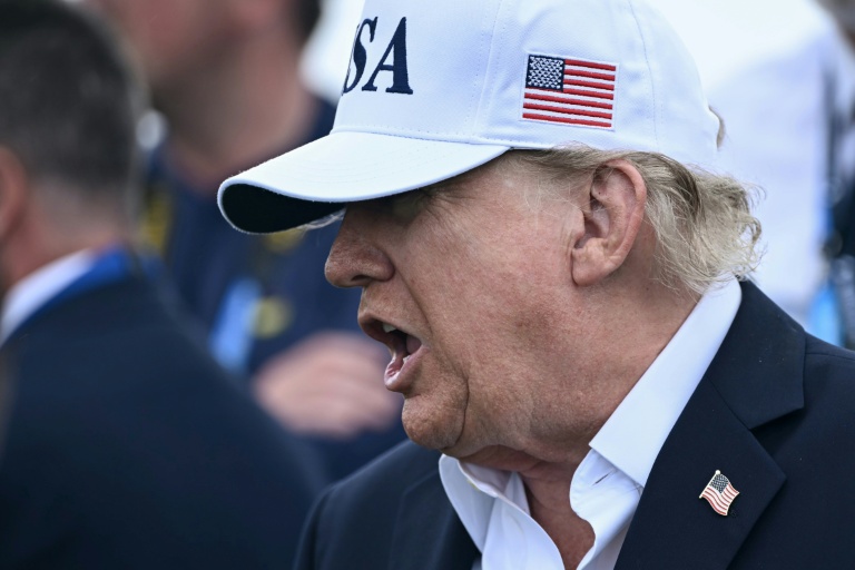 Donald Trump au Trump International Golf Links & Hotel, à Doonbeg, en Irelande, le 13 septembre 2026