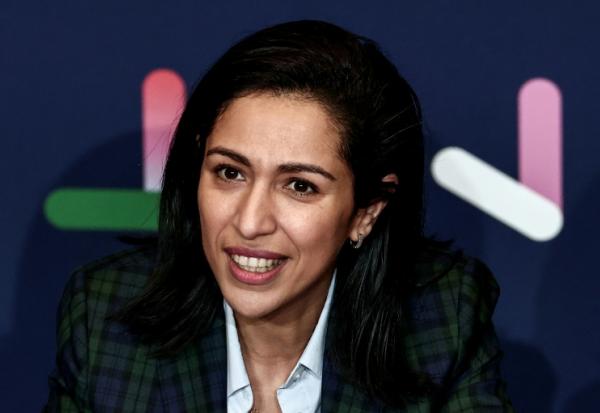 La haute-commissaire à l'Enfance, Sarah El Haïry, le 23 novembre 2025 à Paris