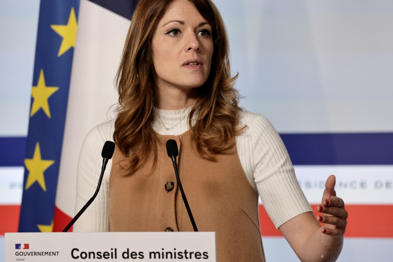 La porte-parole du gouvernement Maud Bregeon à Paris le 3 juin 2026
