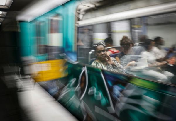 Scène dans le métro de la RATP, le 31 juillet 2026 à Paris
