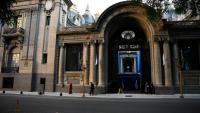 Devant le palais San Martin à Buenos Aires pendant le sommet du Mercosur, le 2 juillet 2025
