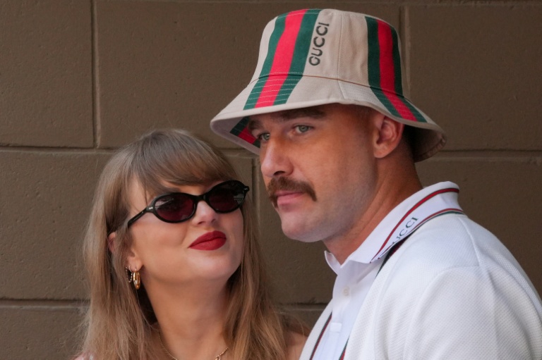 Taylor Swift et Travis Kelce à l'US Open en 2024