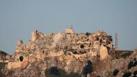Le château médiéval de Beaufort, connu localement sous le nom de Qalaat al-Shaqif ou Shaqif Arnoun, vu depuis la région de Marjayoun, dans le sud du Liban, le 31 mai 2026