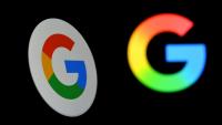Logos Google à Bruxelles, le 29 septembre 2025.