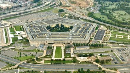 Vue aérienne du Pentagone à Washington, le 20 septembre 2025
