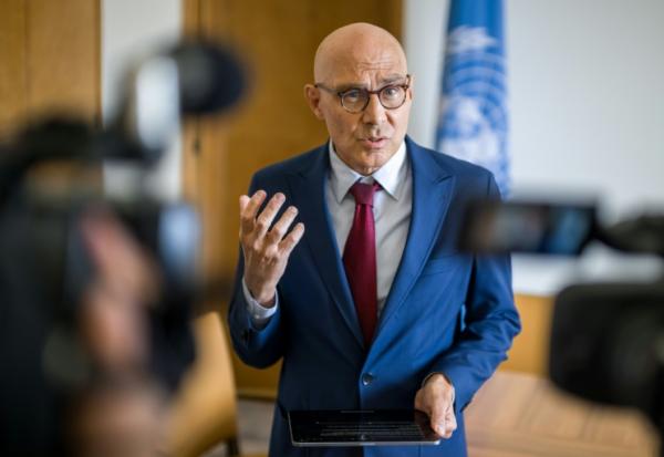 Le Haut-Commissaire des Nations unies aux droits de l'homme, Volker Türk, à Genève, le 16 septembre 2025