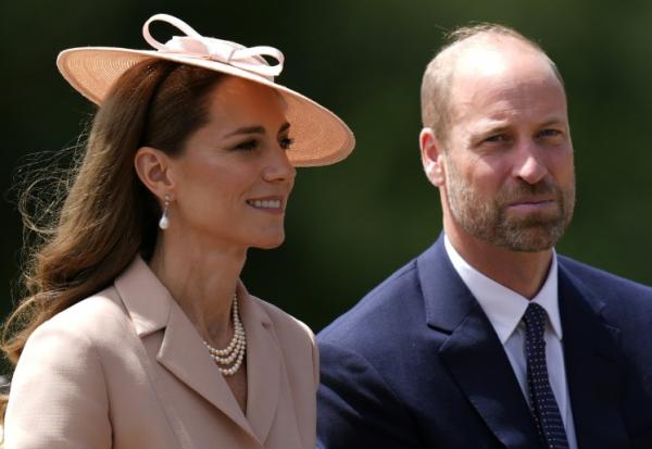 Le prince William et son épouse Catherine au château de Windsor, le 8 juillet 2025