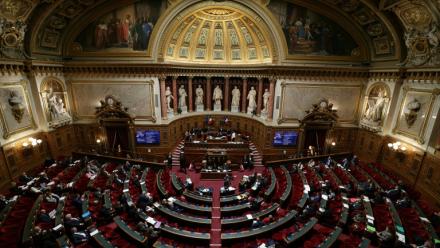 L'hémicycle du Sénat, à Paris, le 27 octobre 2026