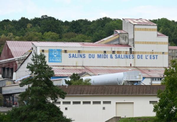 Le site d'extraction des Salins du Midi et des Salines de l'Est à Varangeville, en Meurthe-et-Moselle, le 5 septembre 2025
