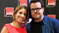 Léa Salamé (g) et Nicolas Demorand, à la Maison de la radio in Paris, le 30 août 2017