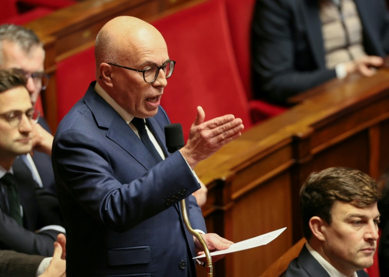 Le président de l'UDR, Eric Ciotti, lors des questions au gouvernement à l'Assemblée nationale, le 27 janvier 2026 à Paris