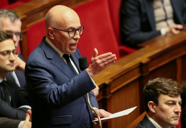 Le président de l'UDR, Eric Ciotti, lors des questions au gouvernement à l'Assemblée nationale, le 27 janvier 2026 à Paris