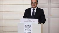 le secrétaire général de l'Elysée, Emmanuel Moulin  annonce le nouveau gouvernement le 5 octobre 2025 à l'Elysée