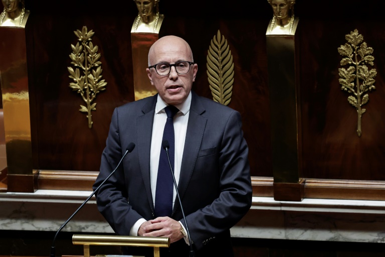 Eric Ciotti, le 31 octobre 2024 à l'Assemblée nationale, à Paris