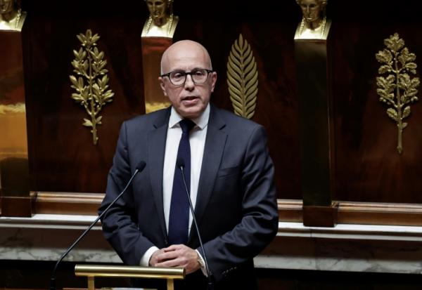 Eric Ciotti, le 31 octobre 2024 à l'Assemblée nationale, à Paris