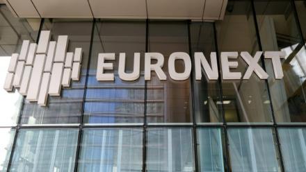 Le siège d'Euronext, société qui gère la Bourse de Paris, dans le quartier d'affaires de La Défense, le 9 octobre 2025