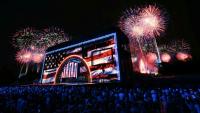 Feu d'artifice à Washington à l'occasion des 250 ans des Etats-Unis, le 4 juillet 2026