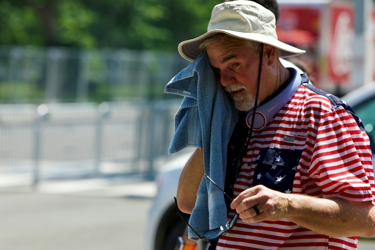 Lors d'un épisode de canicule à Washington, le 3 juillet 2026
