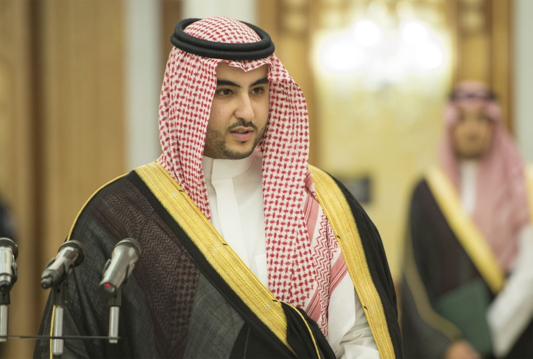 Photographie réalisée par Bandar Al-Jaloud fournie le 24 avril 2017 par le Palais royal saoudien du prince Khaled ben Salmane, à Riyad en Arabie Saoudite