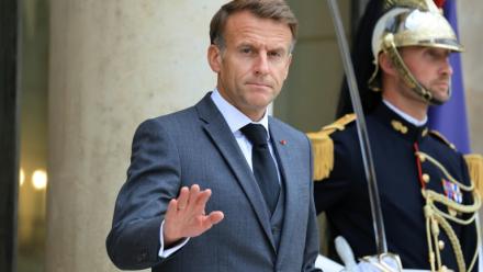 Le président de la République Emmanuel Macron à Paris le 13 octobre 2026