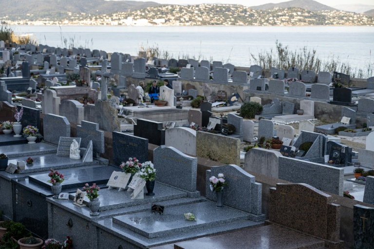 Le cimetière marin de Saint-Tropez le 29 décembre 2025 où sera inhumée Brigitte Bardot le 7 janvier 2026